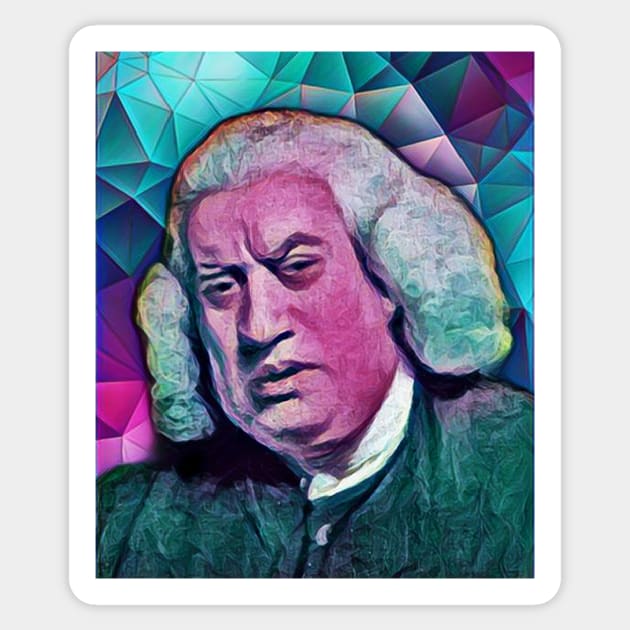 Samuel Johnson Portrait | Samuel Johnson Artwork 4 Sticker by JustLit